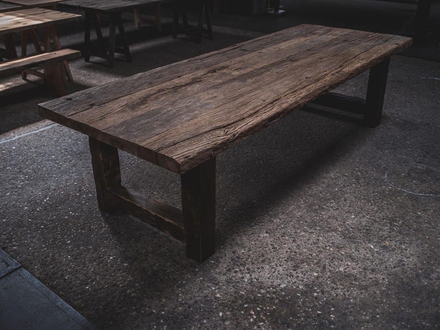carousel image oude eiken tafel oud hout 3 meter